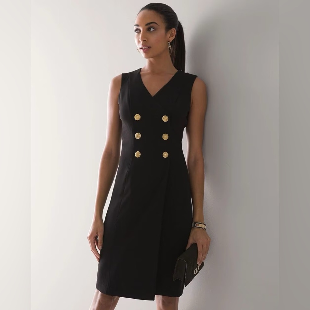 WHBM Size 4 Petite Sleeveless Blazer Dress - like new!